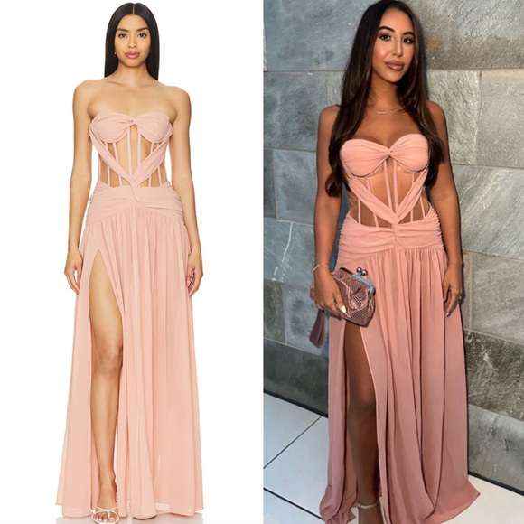 NBD Aaron Gown in Blush Pink size Medium BEW! New with tags!